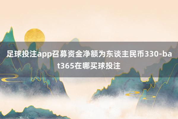 足球投注app召募资金净额为东谈主民币330-bat365在哪买球投注