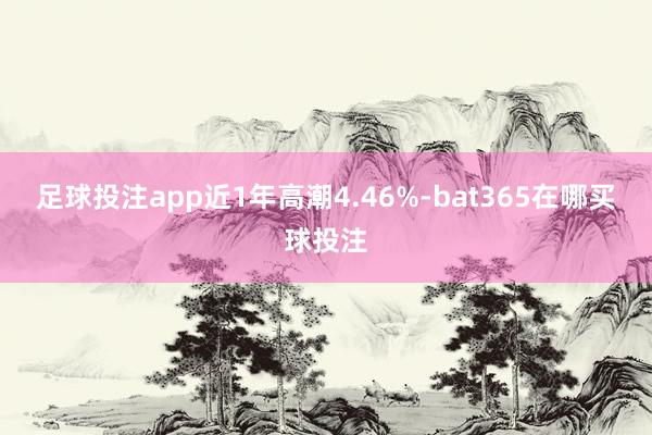 足球投注app近1年高潮4.46%-bat365在哪买球投注